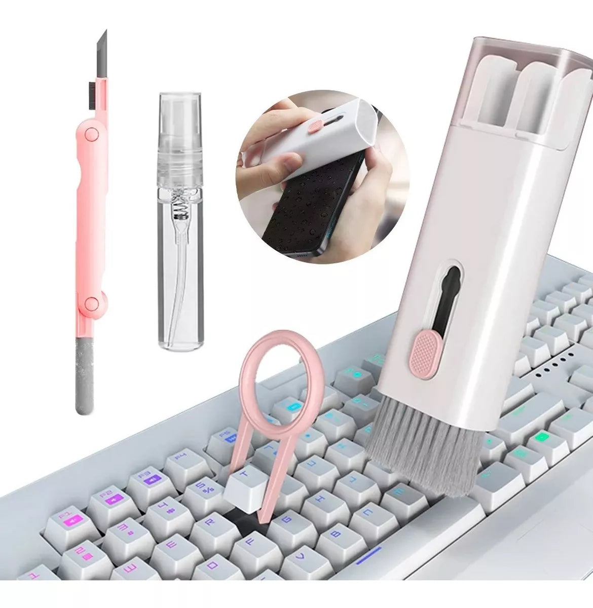 kit de escova de limpeza de teclado de computador fone de ouvido caneta para fone de ouvido